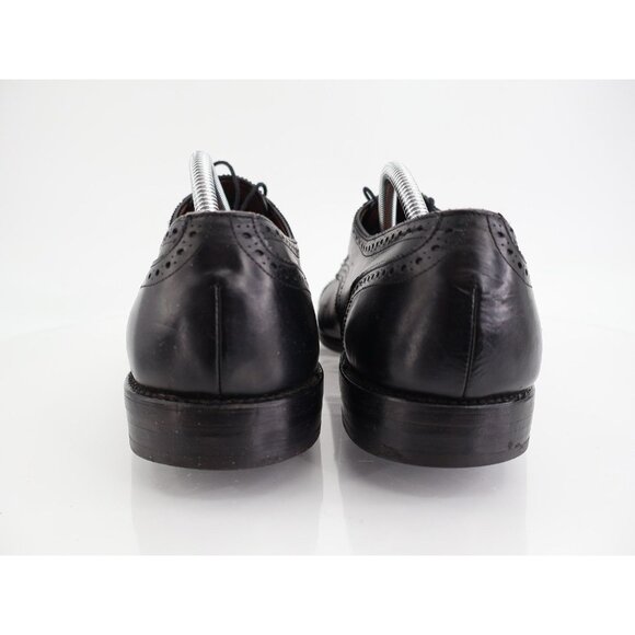Allen Edmonds Men's Sanford Oxford Size 11.5 D Cap Toe Brogue Dress Shoe Black - Picture 5 of 11
